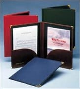 LEATHERETTE CHORAL FOLDER-RED